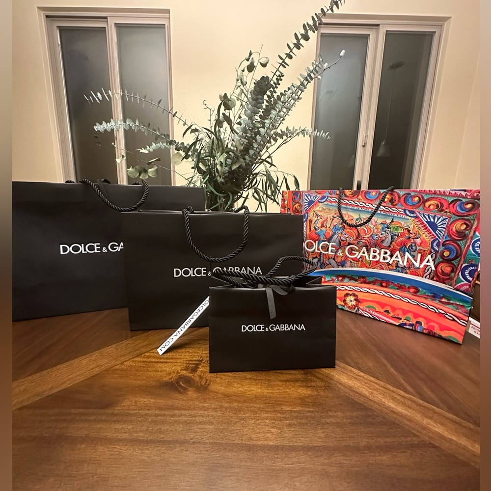 Dolce and Gabbana set of shopping bags